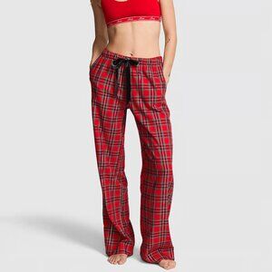 NWT Victoria's Secret PINK Flannel Pajama PJ Pants Size M